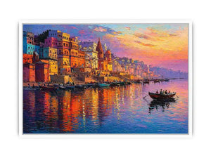 river city canvas print