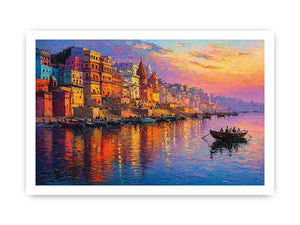 river city canvas print