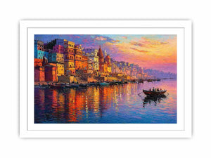 river city canvas print