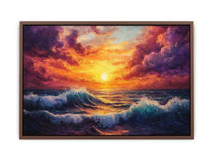 Sunset Canvas Painting 