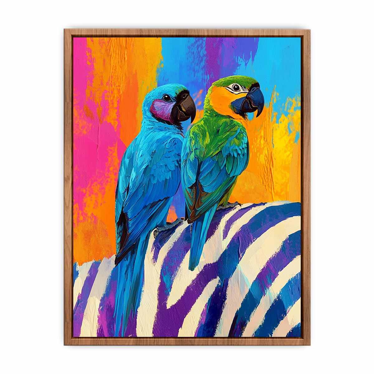 Macaws Canvas Painting 