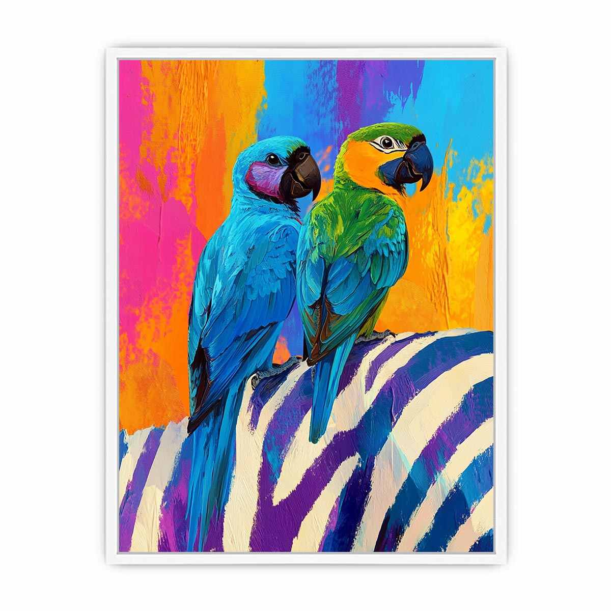 Macaws Canvas Painting 