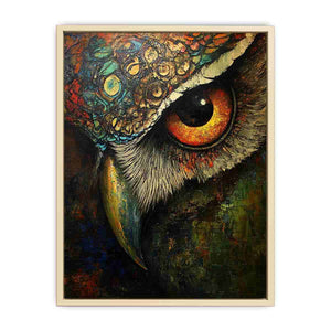 Owl Eye Canvas Painting 