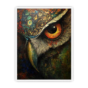 Owl Eye Canvas Painting 