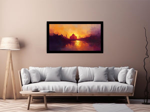 Taj Mahal Canvas Painting 