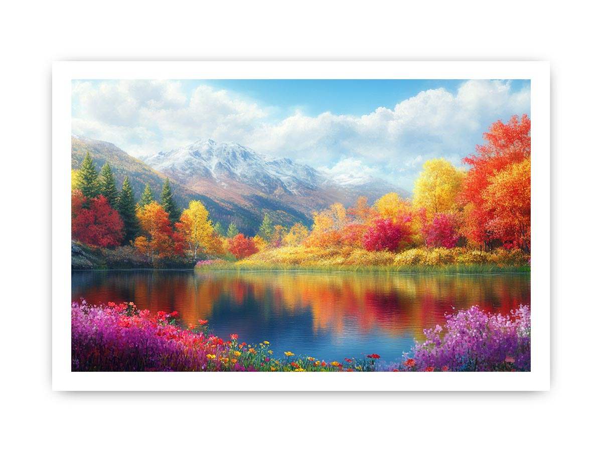 Autum Landscape Canvas Painting 