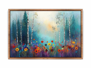 Birch Trees Canvas Painting 