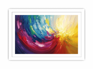 Abstract Swirl Canvas Painting 