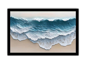 Abstract Waves Canvas Painting 
