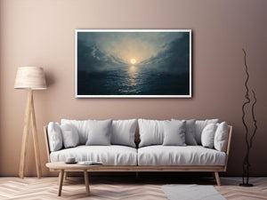 Sea Sunrise Canvas Painting 