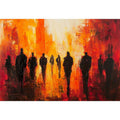 City Walk Oil Painting