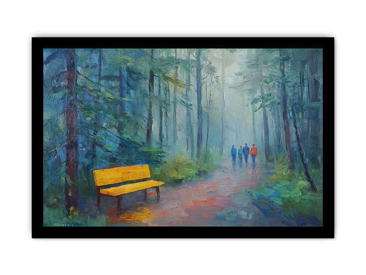 Walk In The Park II Canvas Painting 