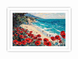 Red Poppies III Canvas Painting 