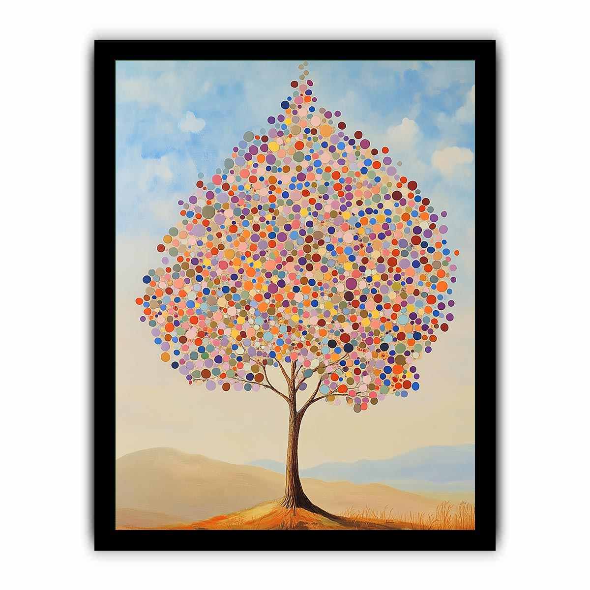 Colorful Tree Canvas Painting 