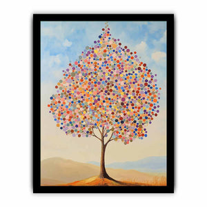 Colorful Tree Canvas Painting 