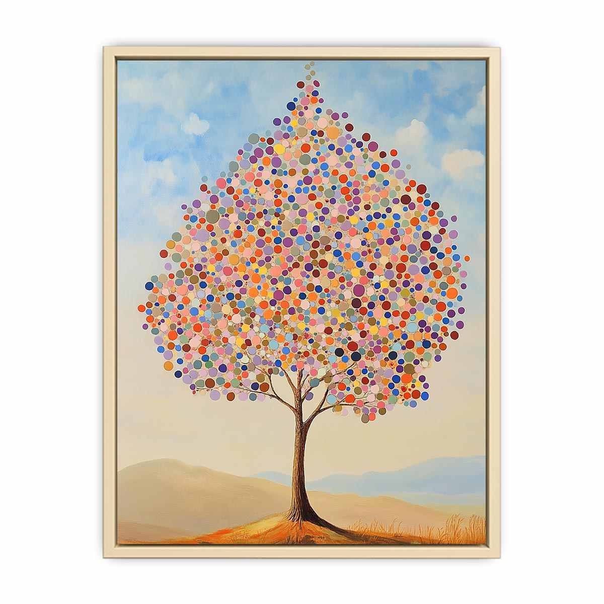 Colorful Tree Canvas Painting 