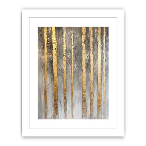 Gold Bamboos Canvas Painting 