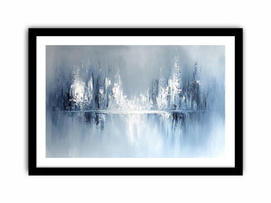 Shades Of White Canvas Painting 