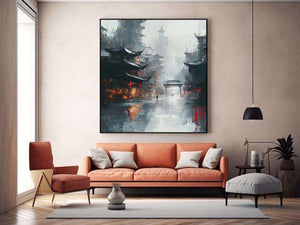 Pagodas Painting 