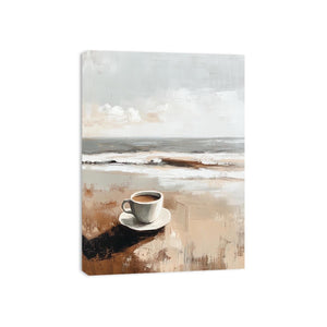 Morning Coffee Canvas Painting 