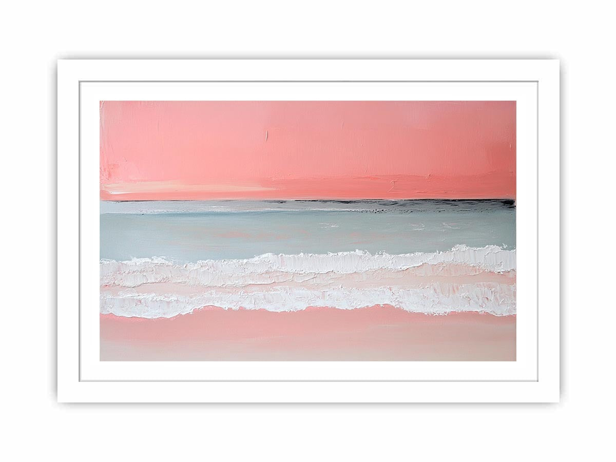 Pink Beach II Canvas Painting 