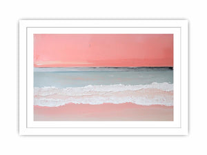 Pink Beach II Canvas Painting 