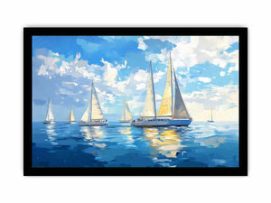 Sailing Boats Canvas Painting 