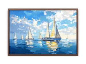 Sailing Boats Canvas Painting 