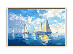 Sailing Boats Canvas Painting 