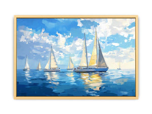 Sailing Boats Canvas Painting 