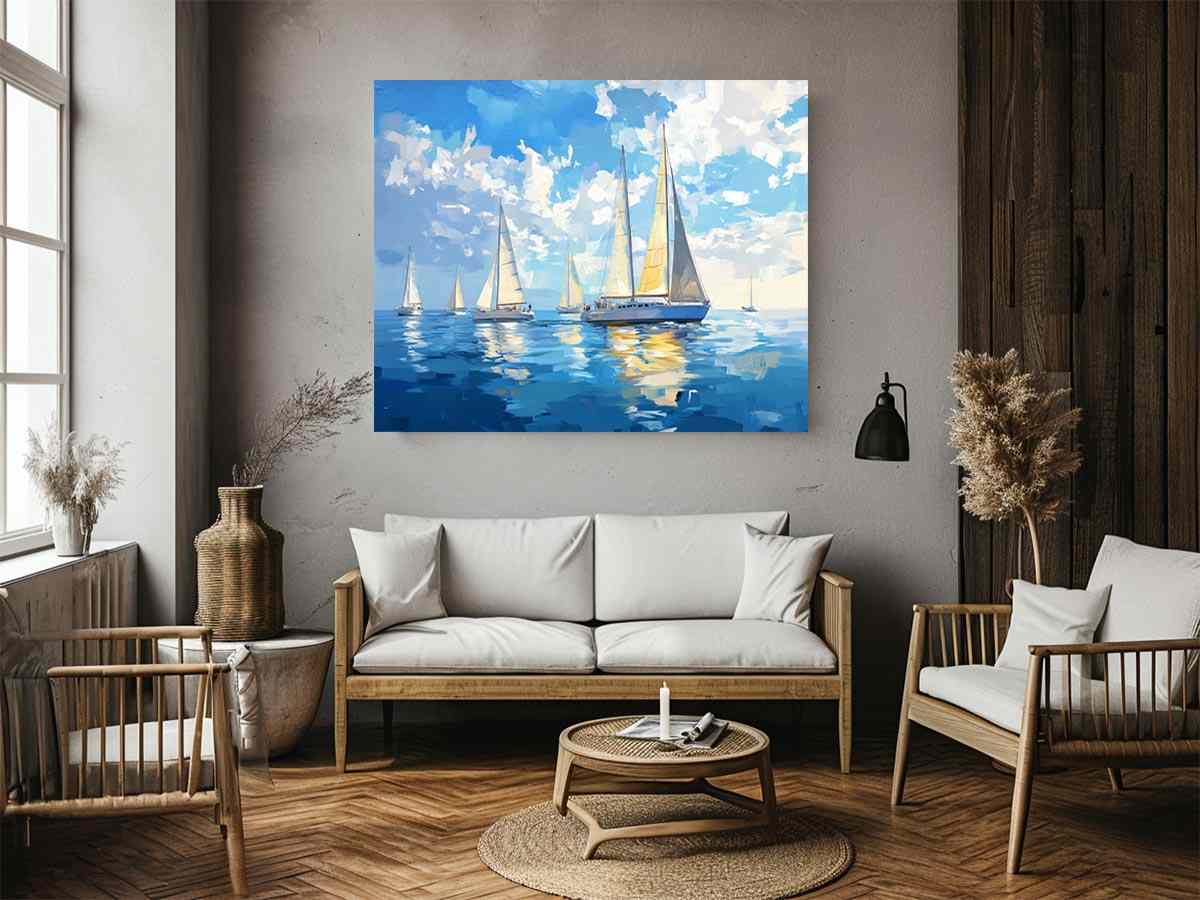 Sailing Boats Painting 