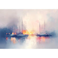 Harbour Oil Painting