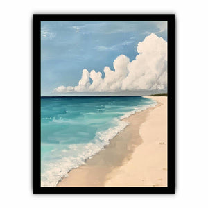 Neutral beach Canvas Painting 