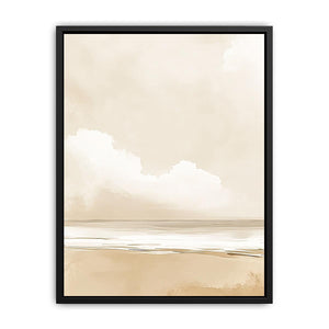 Minimalist Beach Canvas Painting 