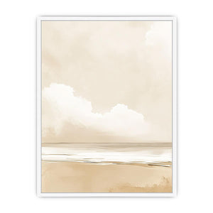 Minimalist Beach Canvas Painting 