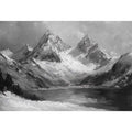 Mountians  Oil Painting 