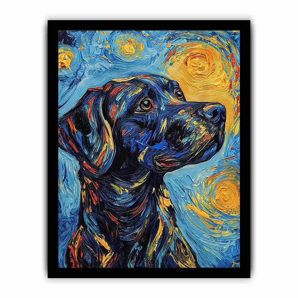 Dog Canvas Painting 
