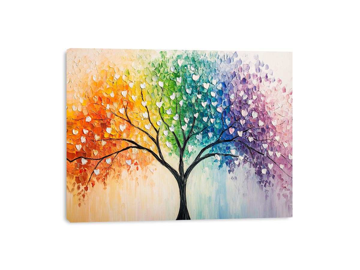 Love Tree Canvas Painting 