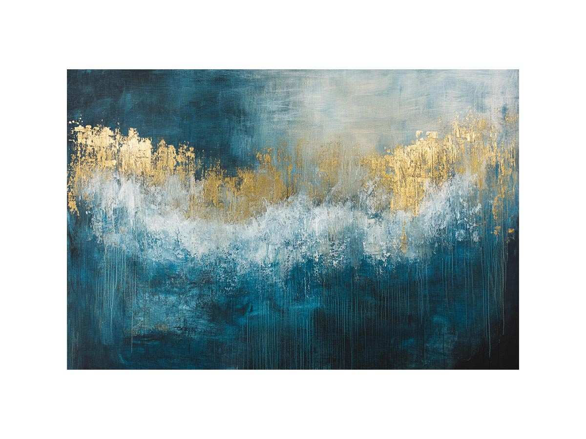 Moody abstract couture colour palette canvas print for editorial interior styling