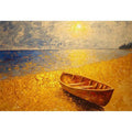 Golden Beach Oil Painting