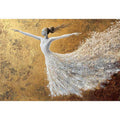 White Ballerina Oil Painting 