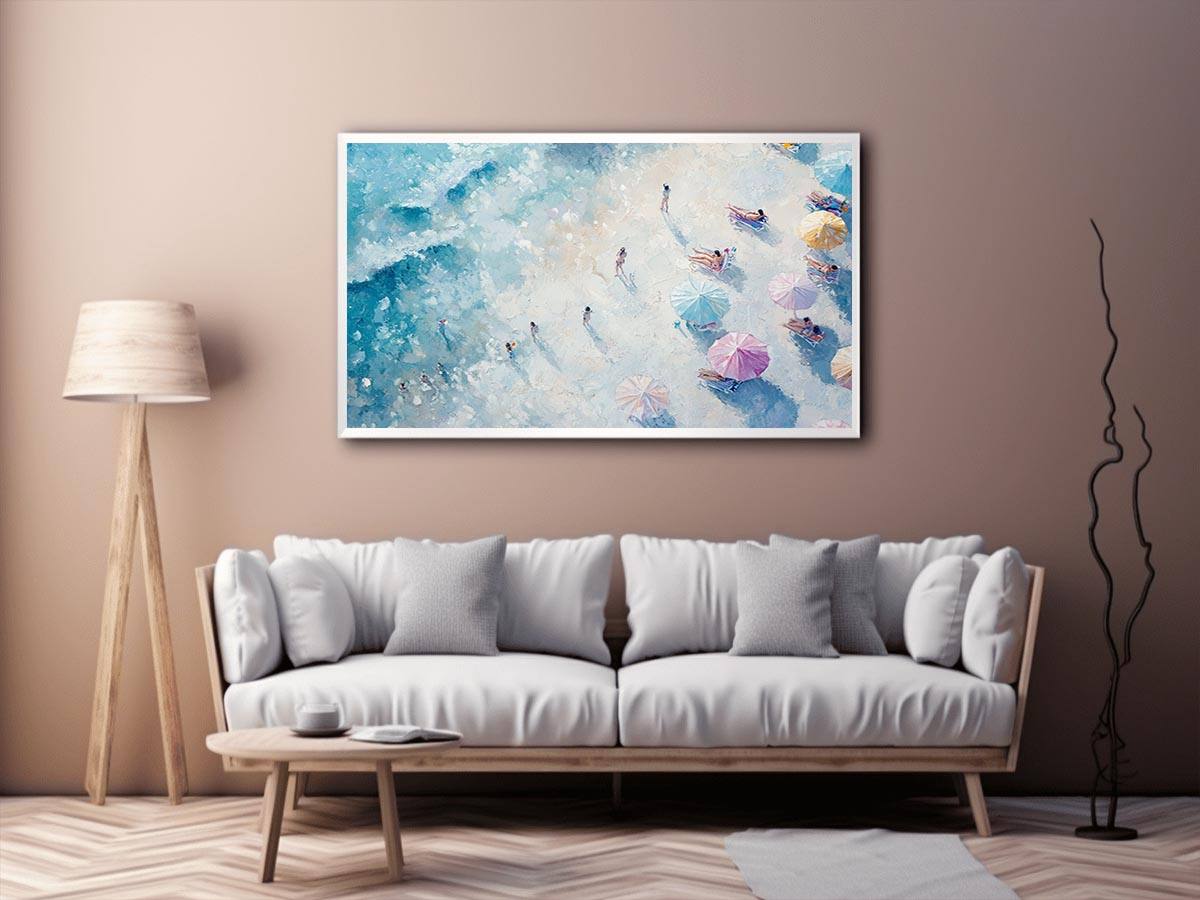 Footprints in the Sand Canvas Painting 