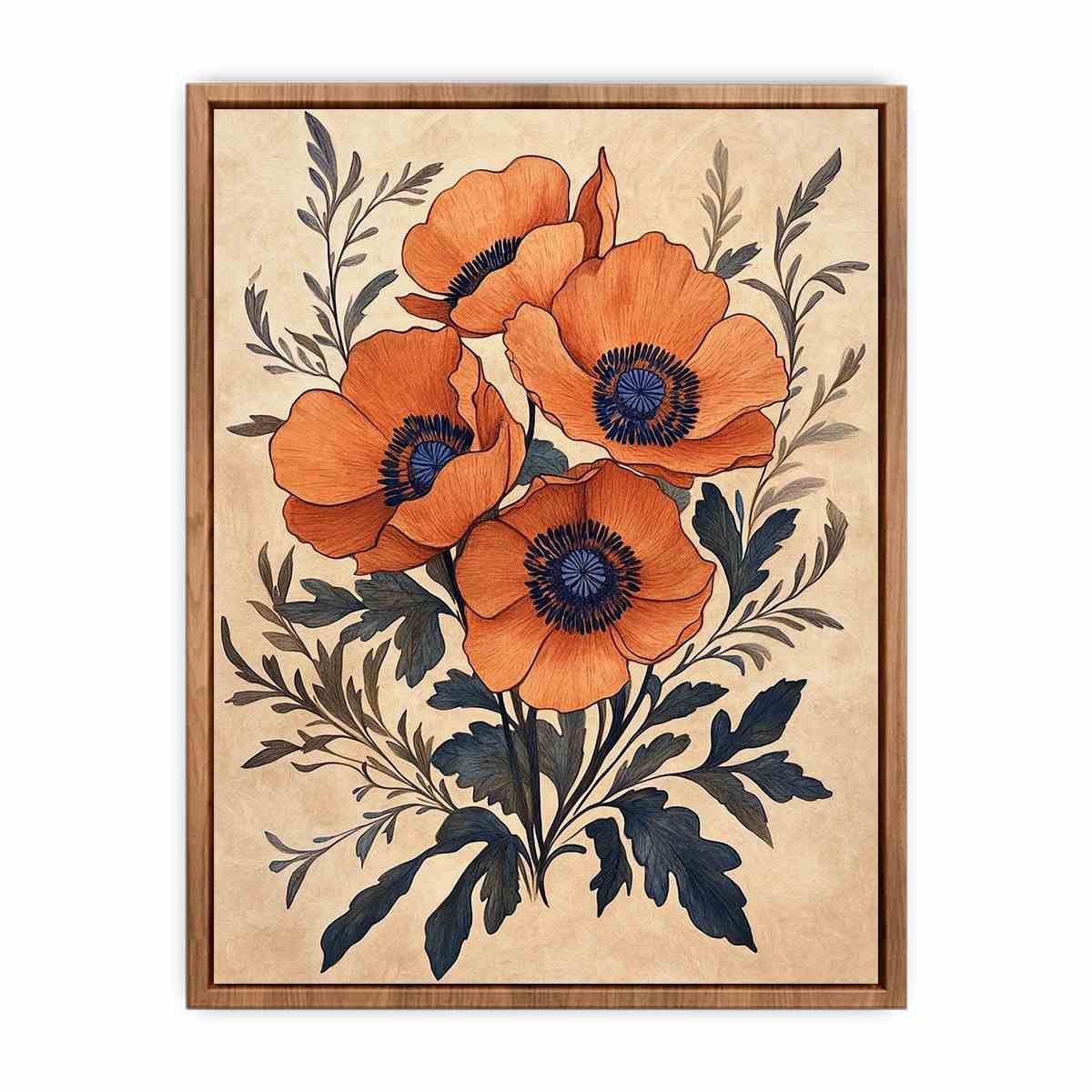 Poppies Under the Sun Canvas Painting 