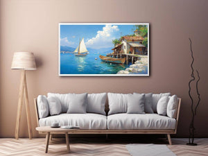 Harbor Canvas Painting 