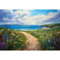 Beach Path Oil Painting 