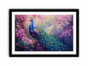 Magestic Peacock Canvas Painting 