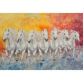 Seven Running Horse Painting