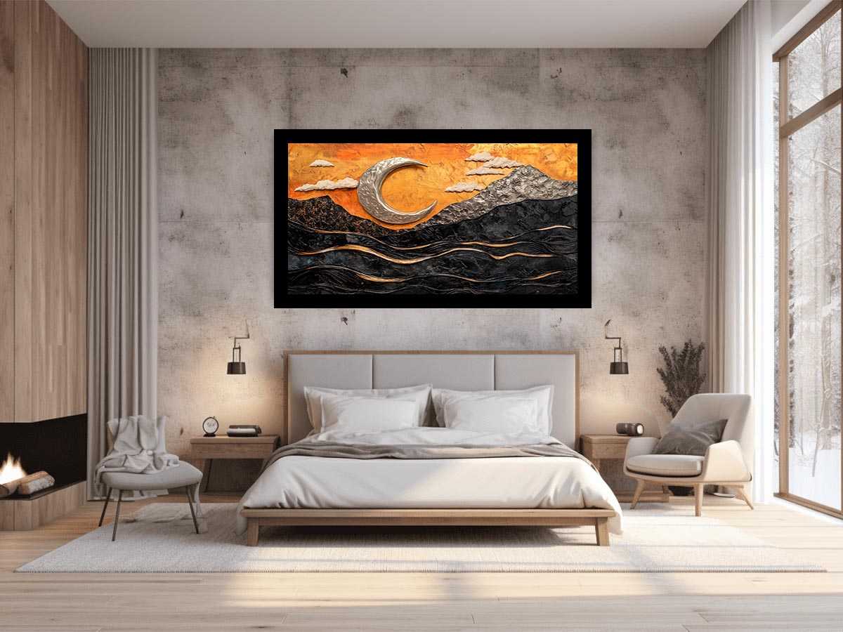 Golden Moon Painting 