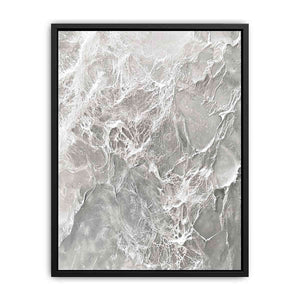 Silver Abstract Canvas Painting 