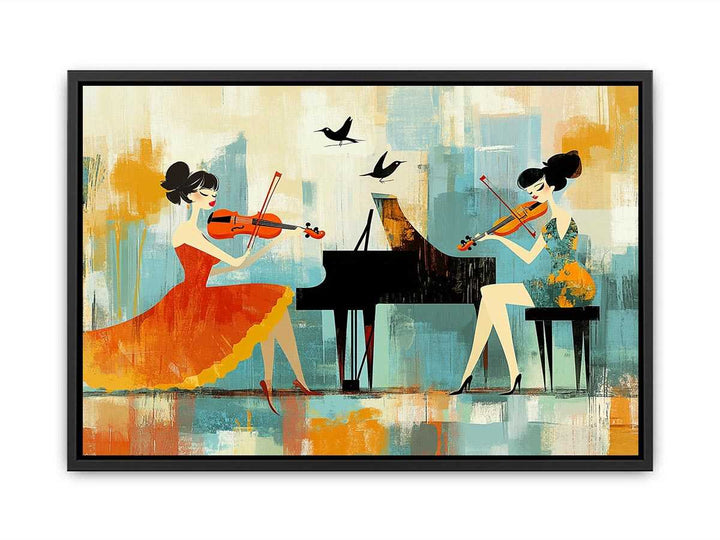 Fiddle Canvas Painting 